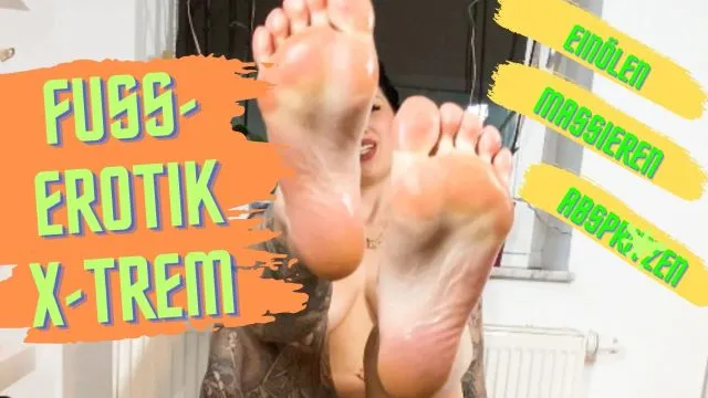 Fuß-Erotik Extreme! Ölen, Massieren, Abspritzen!